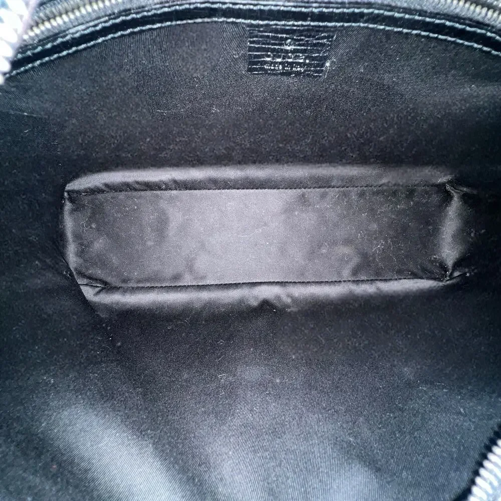 Gucci Black Monogram Canvas Hobo Shoulder Bag